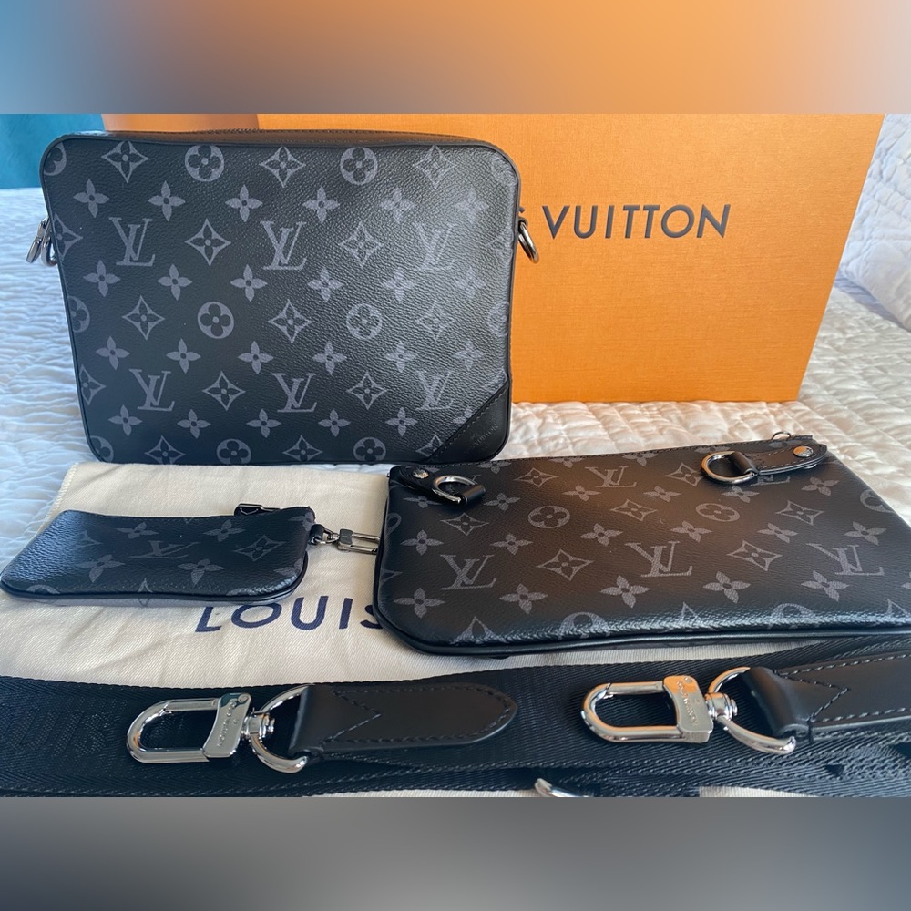 💯 AUTHENTIC Louis Vuitton Trio Messenger